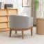 Fauteuil avec pieds en bois massif-131080922