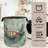 Retro Map Turtle  Clothes Hamper Bag - Laundry Basket With Handles, Space Saving Foldable Design For Nursery