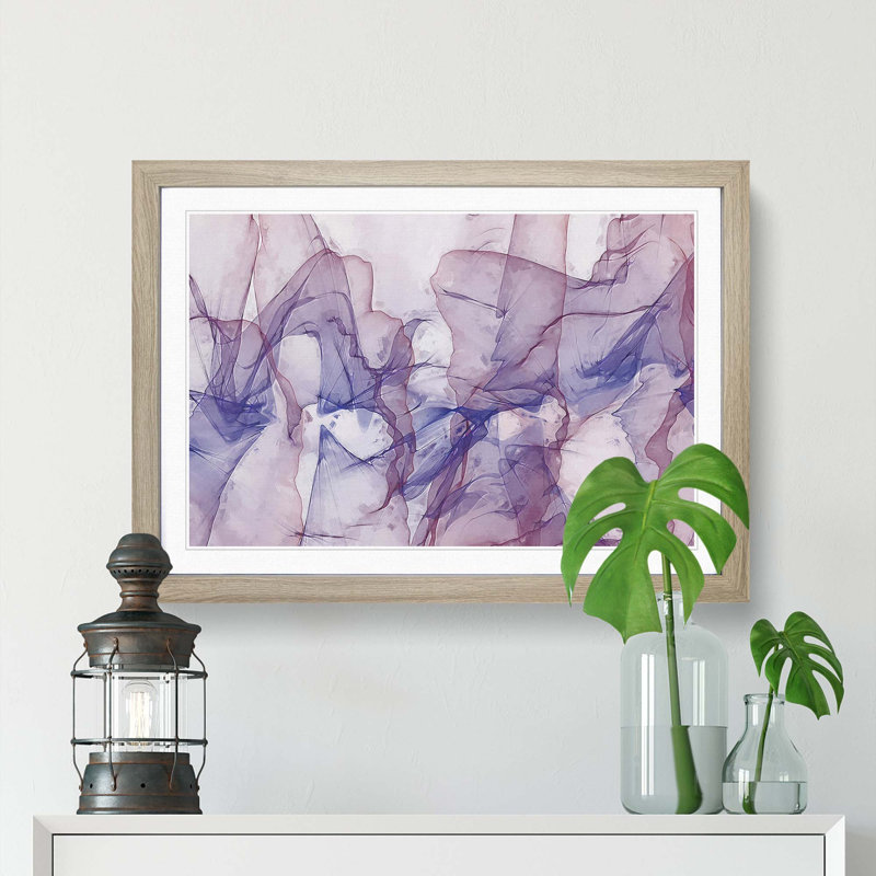 Gentle Movement in Abstract - Framed Print, Oak Framed, 36cm H x 48cm W x 2cm D