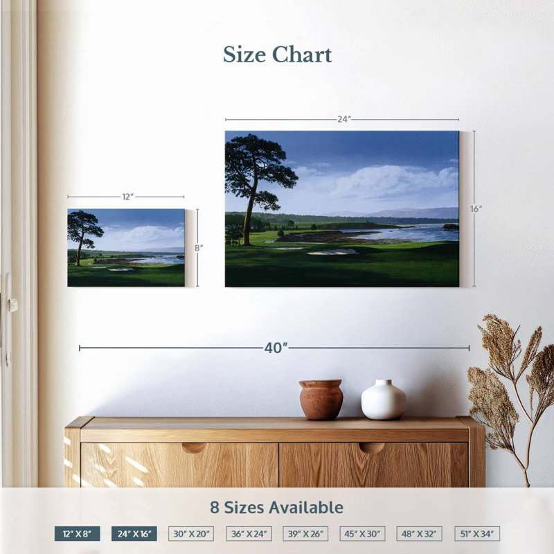 Sireci Golf Course I, 16" H x 24" W
