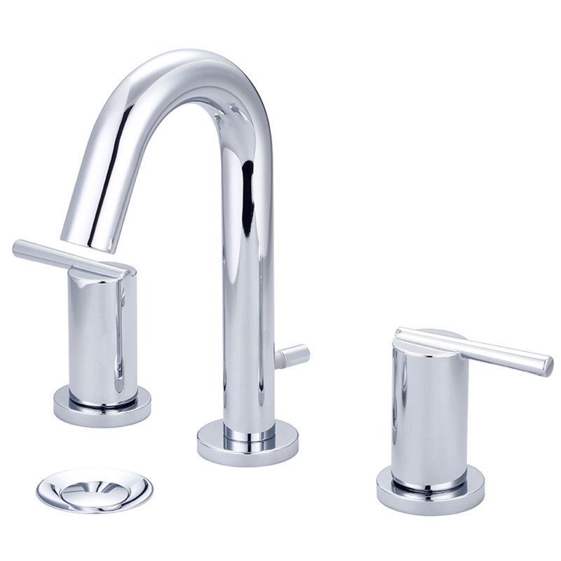 I2V 2-handle Bathroom Faucet with Drain Assembly, Polished Chrome