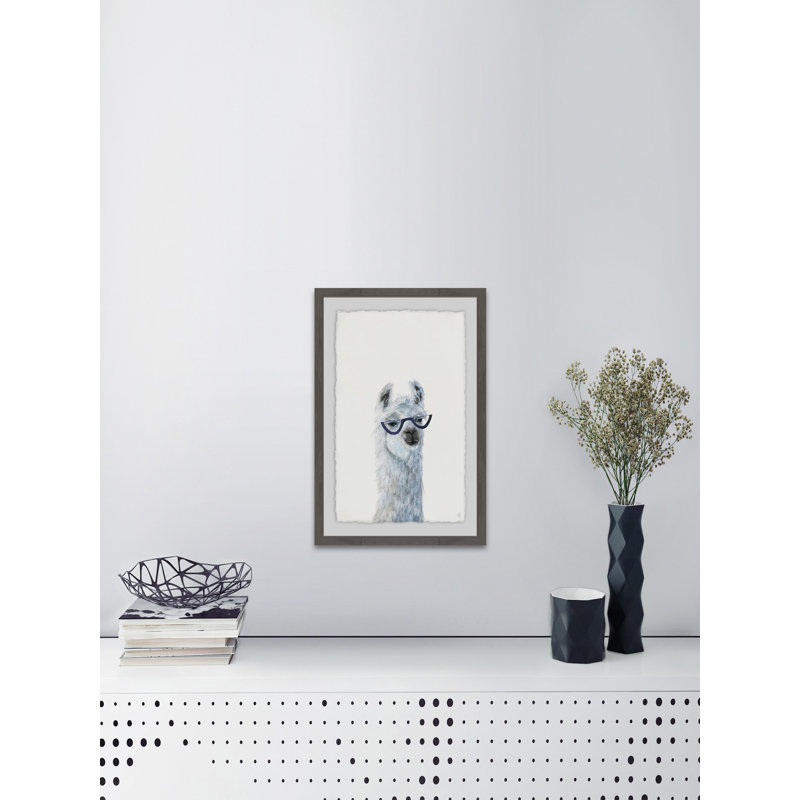 Totten «Posh Llama», reproduction encadrée, H 24 po x l 16 po x P 1,5 po