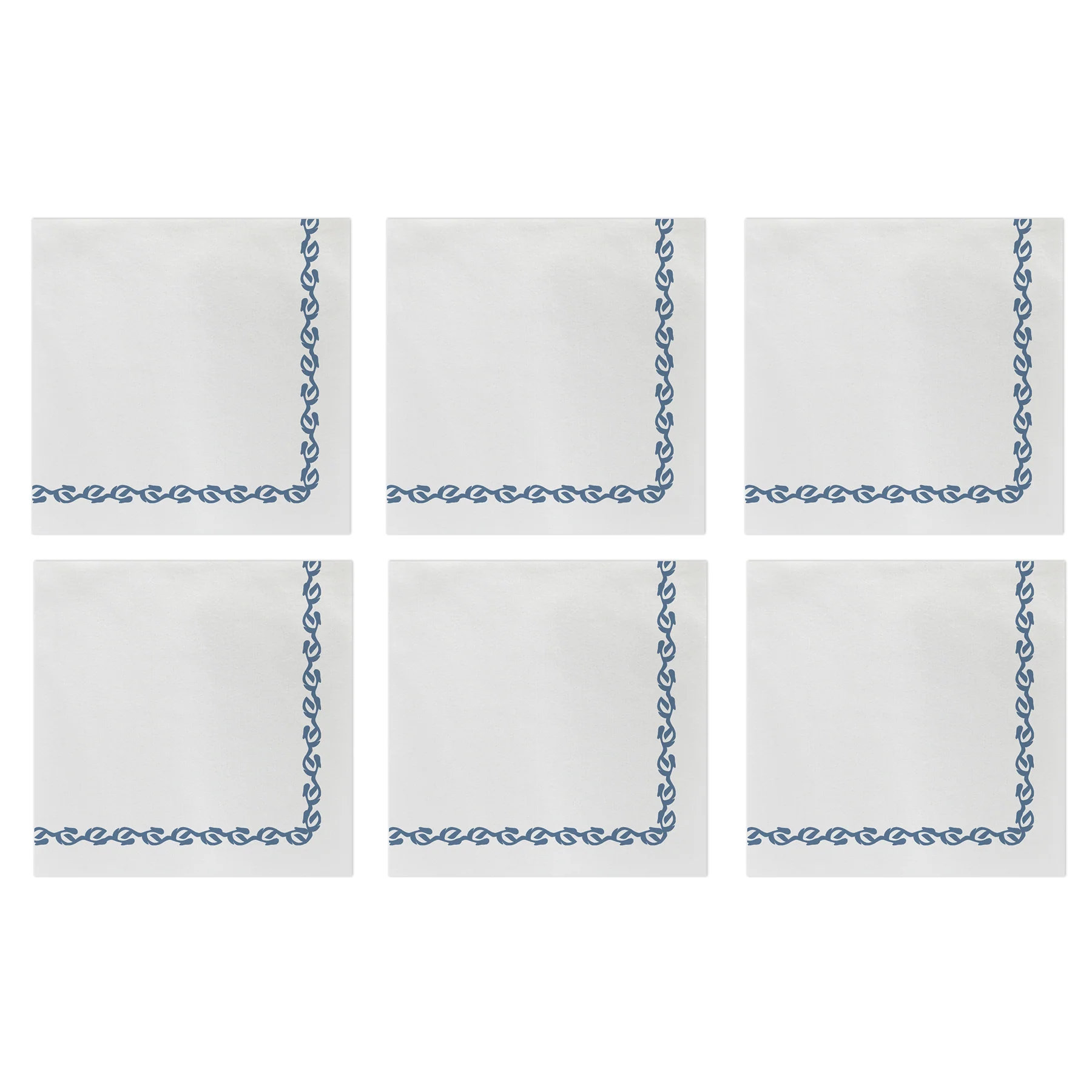 Vietri Papersoft Napkins Bianco Solid Dinner Napkins (Pack of 50)