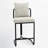 26'' Boucle Counter Stools With Backrest & Metal Frame, Modern Upholstered Bar Chairs For Kitchen Island-115464522