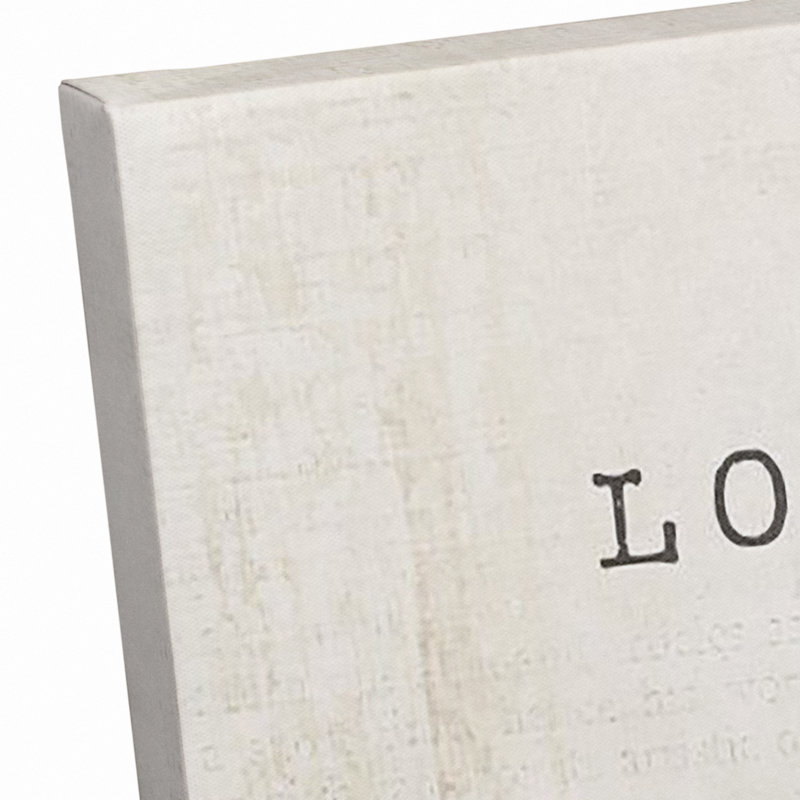 To To Loved by You - Art textuel sur toile