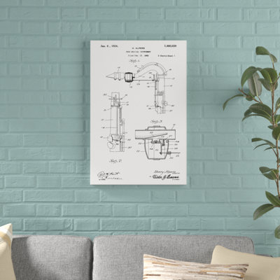 " Vintage Saxaphone Sketch Patent "