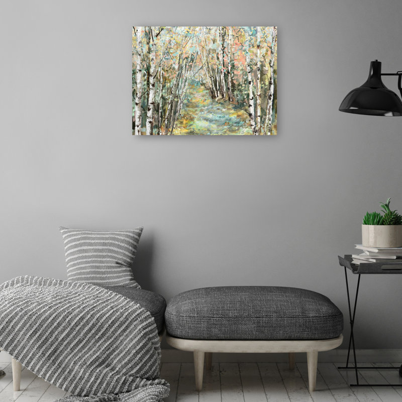 «Kaleidoscope Trees V» par Studio Arts, reproduction d'art sur toile, Toile tendue, H 11 po x l 14 po x P 1,5 po