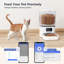 Mangeoire automatique pour chat, mangeoire pour animaux de compagnie Wifi avec commande APP pour chat / chien, distributeur d'aliments pour chat intelligent 6L, mangeoire pour chien avec alimentation programmée
