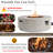 Round Propane Fire Pit Table with Vertical Stripe Design, 50000 BTU Concrete Fire Pit for Outdoor-895149917