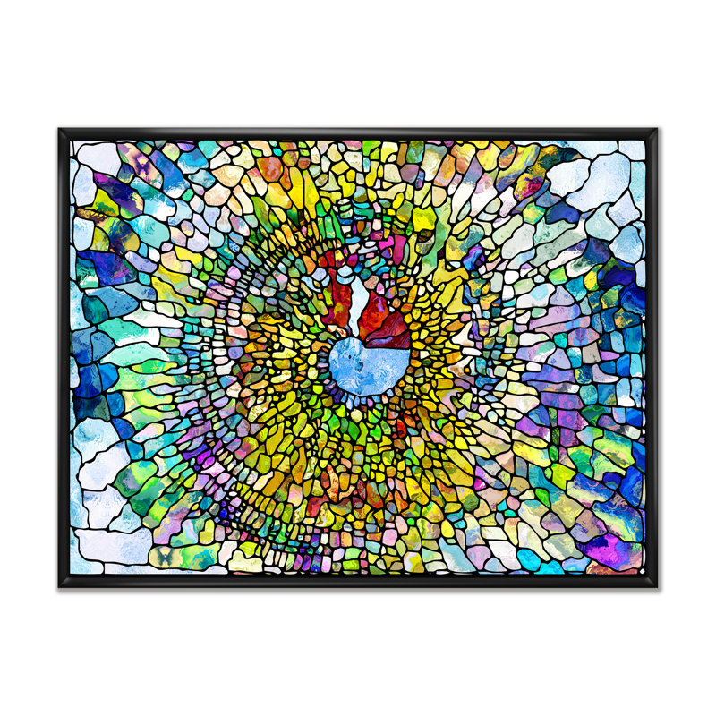 Vibrant Element Design - Impression sur toile avec cadre flottant, Cadre noir, H 8 po x l 12 po x P 1 po