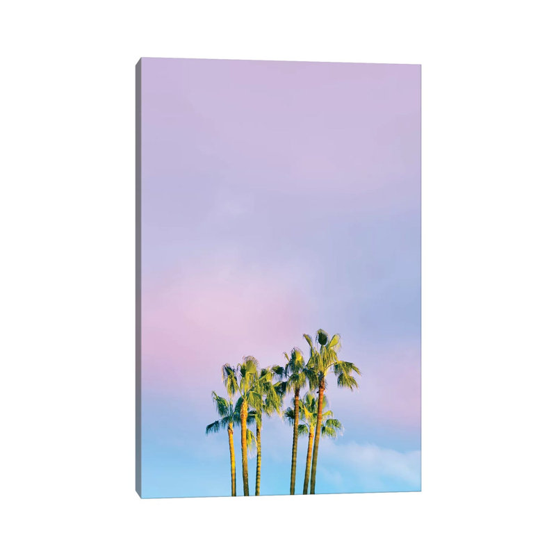 Summer Dreams With Palms by Beli - Wrapped Canvas Print, 20.32 cm H x 30.48 cm W