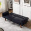 Canapé-lit en cuir synthétique convertible 68,1 po, noir-2121383857