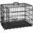 Foldable Metal Wire Dog Cage with Divider-101093291