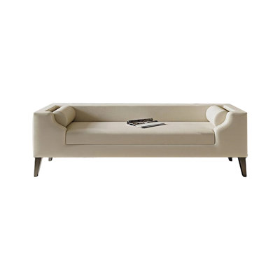 Modern Design Simple Bed Stool Microfiber/Microsuede Upholstered Bench