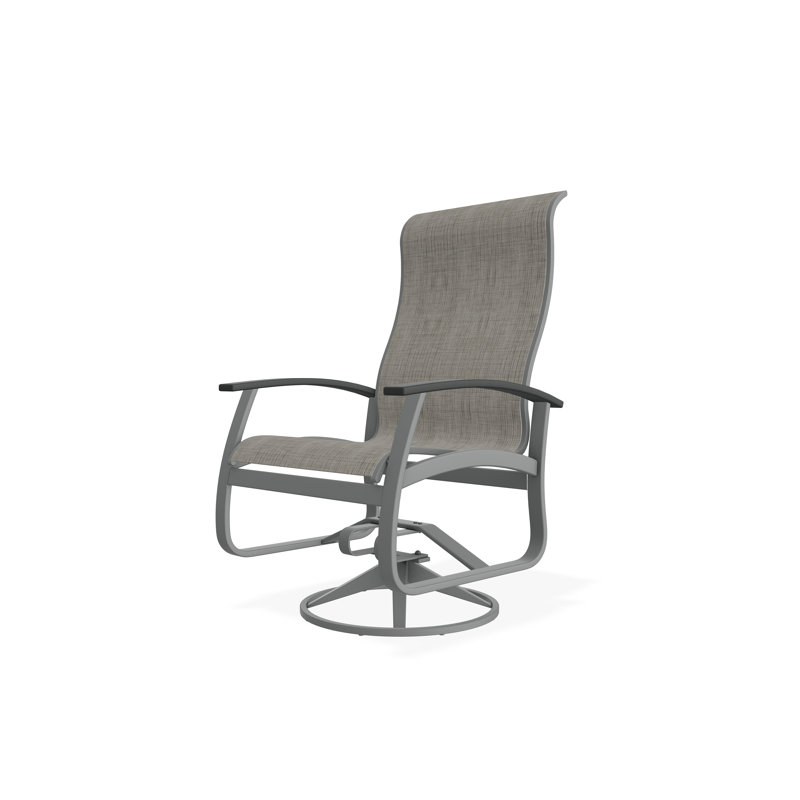 Belle Isle Outdoor Dining Chair, Smoke, Graphite
