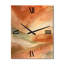 Chocolat Dreams Terra Cotta Abstract II - Peinture abstraite horloge murale surdimensionnée-99640025