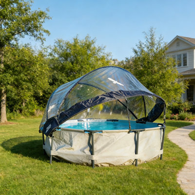 Round Multifunctional All Weather Cover Pool Dome Enclosure With Heat Retention For Outdoor Pools