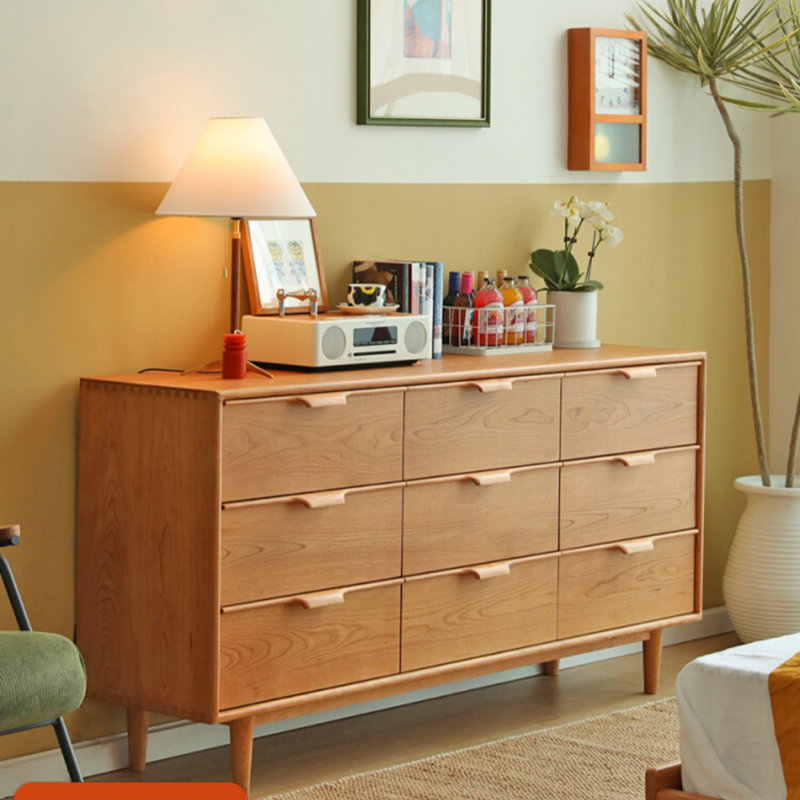 Commode d'appoint en bois massif de style moderne