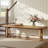 Solid Wood Entryway Bench, 63" Long Farmhouse Shoe Bench For For Indoor, Hallway, Dining Room, Living Room