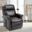 Fauteuil inclinable bleu en similicuir-2008930394