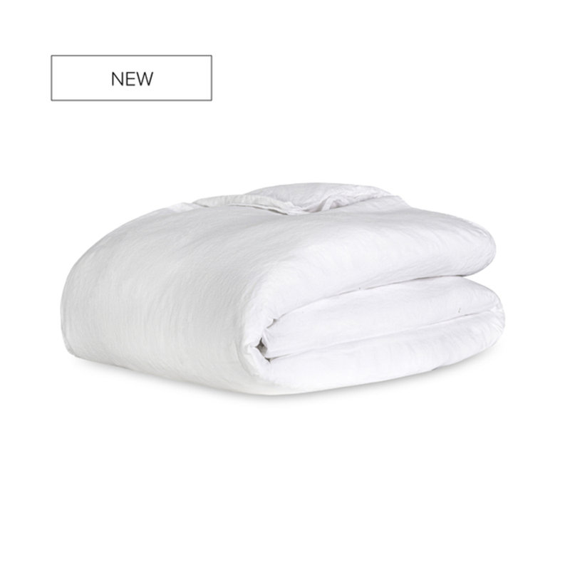 Linen Duvet Cover, King Duvet Cover, White