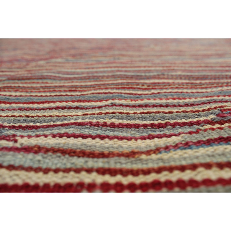 Tapis de zone en laine noué la 8 pi 4 po x 9 pi 11 po one-of-kind Applewhite