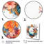 Ryott, miroir floral antique avec papillons II sur toile-88531150-88531151