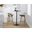 Tabourets de bar et de comptoir à hauteur fixe Laurenzio avec pieds en bois courbé et repose-pieds rond (ensemble de 2)-183592477-183592474-192739300