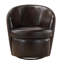 Fauteuil pivotant en cuir de luxe bronze, structure en bois massif, assise haute enveloppante, option à 360 degrés,-1667372435