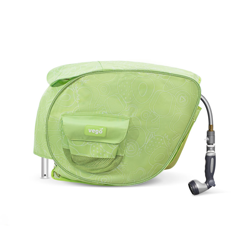 Enrouleur de tuyau d'arrosage rétractable en polyester, Olive Green