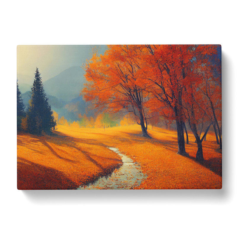 Overwhelming Autumn Forest - Wrapped Canvas, 35cm H x 50cm W x 3cm D