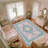 Floral Pattern Area Rug, Soft And Lightweight, Suitable For All Seasons, Easy To Maintain And Easy To Clean, Machine Washable Carpet Floor Mat, Suitable For Living Room, Bedroom, Dining Room, Hallway, Balcony, Room Decor, Home Decor, Outdoor Decor-1778884470