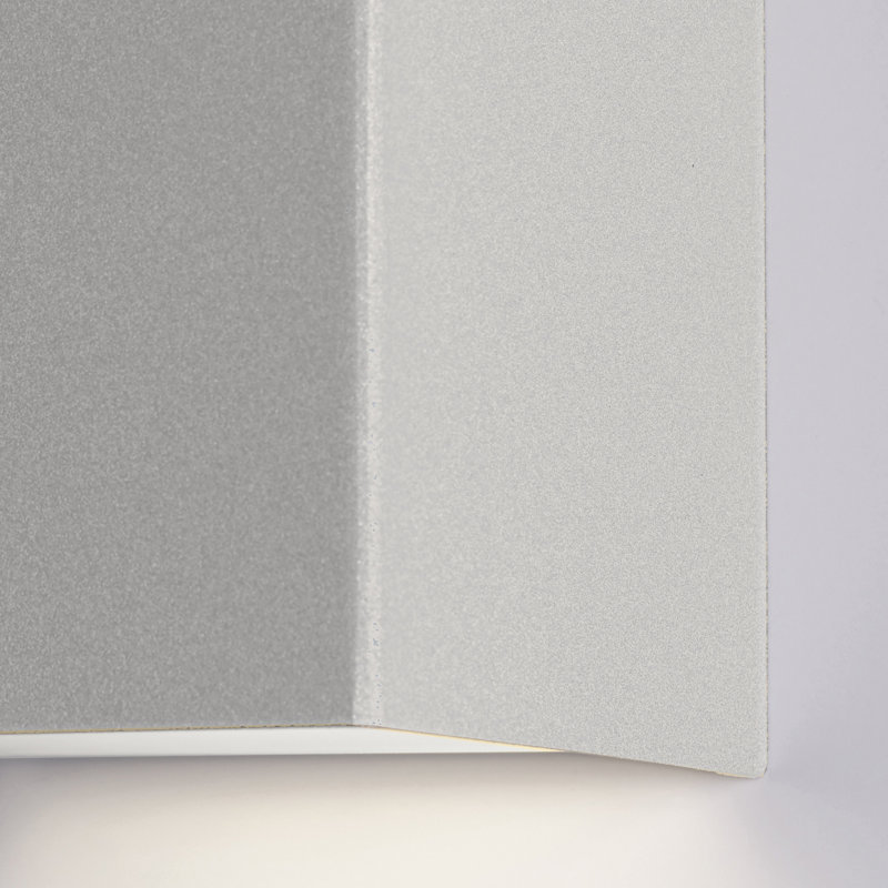 LED Flush Mount, 8.5cm H x 5cm W x 5cm D, Grey