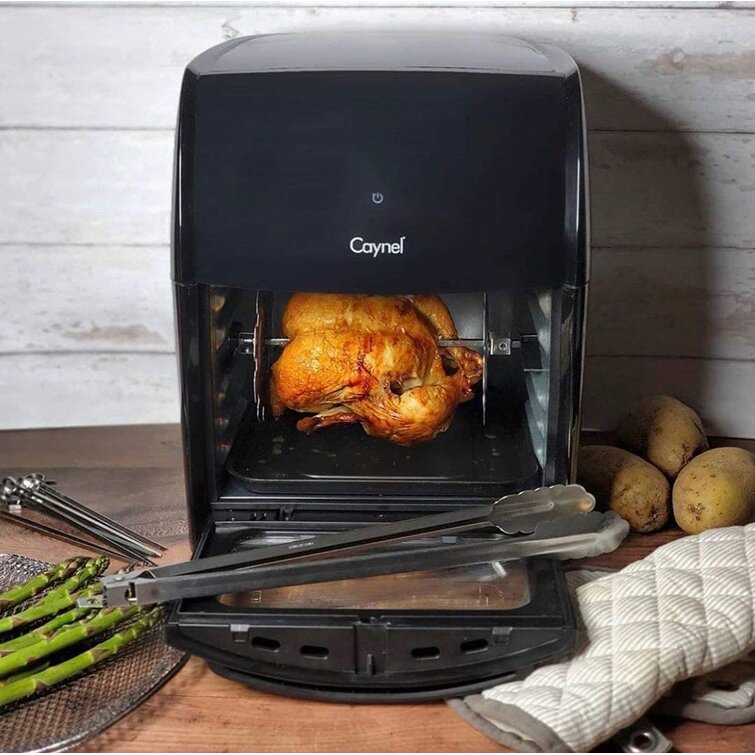 Caynel 8-in-1 Digital Air Fryer Oven 12.7 Quart Countertop Oven,  Rotisserie, Dehydrator, White 