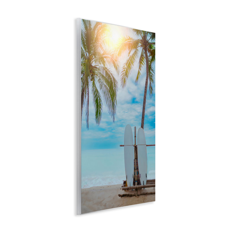 Surf for Two at Sunrise, plaque murale, design par LSR Design Studio, H 19 po x l 13 po