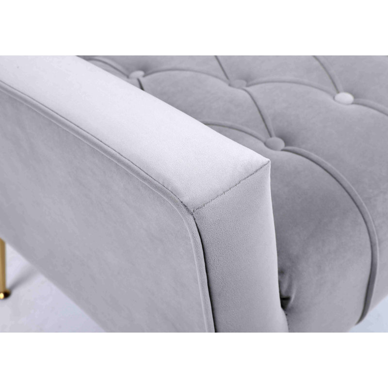 Fauteuil d'appoint avec repose-pieds Wickham Polperro, Gris
