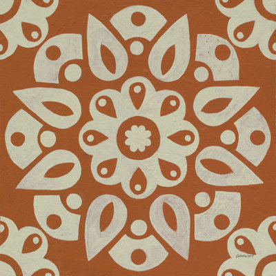 «Terra Cotta Tile IV» par Kathrine Lovell - peinture sur toile tendue