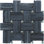 Landscape Wonder 0.75" x 4" Black Slate Novelty Mosaic Wall & Floor Tile