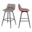 Upholstered Counter Stool with Metal Frame-61601235-135456941