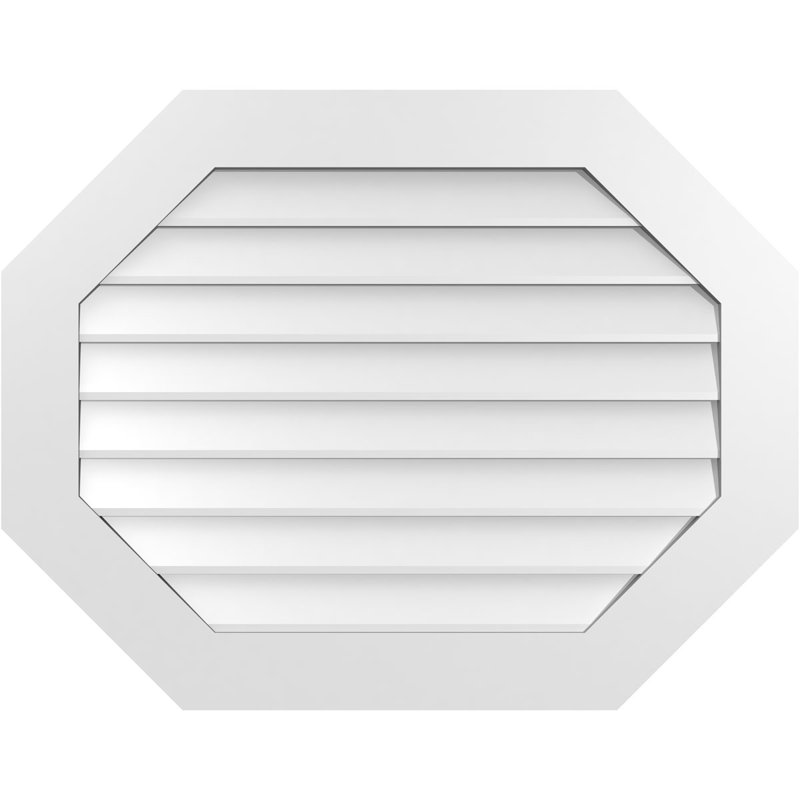 Évent horizontal gondole allongé en surface octogonal Signature, H 28 po x l 36 po x P 1 po