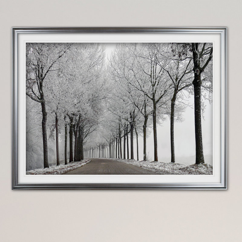 " Winter Curve ", Silver, 20" H x 24" W x 1.5" D