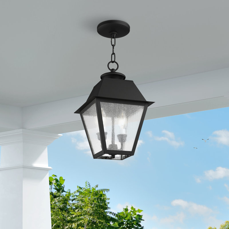 Lanterne suspendue d'extérieur 2 lumières Arnetria, Noir