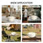 6 pte Faitout rond en fonte en blanc avec couvercle-114795881-114795880