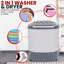 Laveuse et sécheuse compactes Pure Clean, mini laveuse portative 2 en 1, cuves simples, 11 lb Capacité, 110 V, cycle d'essorage avec boyau, fenêtre de contenant de baignoire translucide, idéale pour les petites brassées-123182350