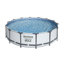 Steel Round Frame Set Pool 271.78cm H x 1084.58cm W x 224.79cm L , with Pump Included-93754896