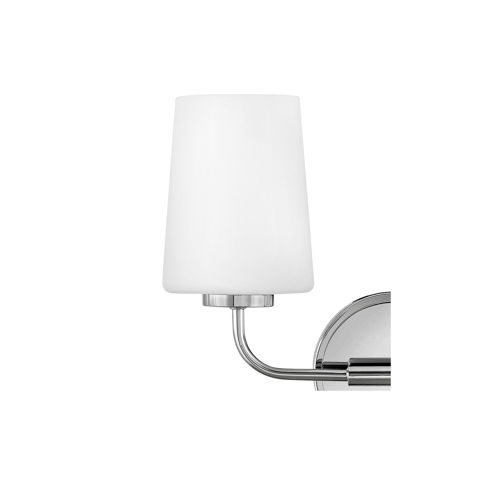 Fitz 2 Light Frosted Dimmable Vanity Light, Chrome