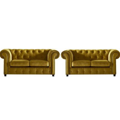 Aaron 2 - Piece Velvet Sofa Set