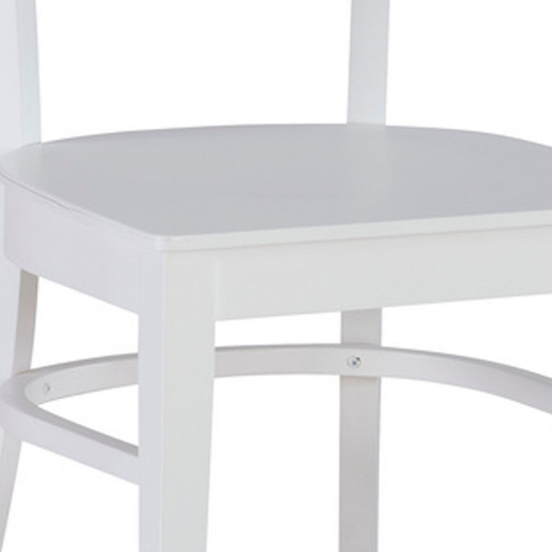 Patsy 17.5'' H Beech Solid Wood Side Chair, White