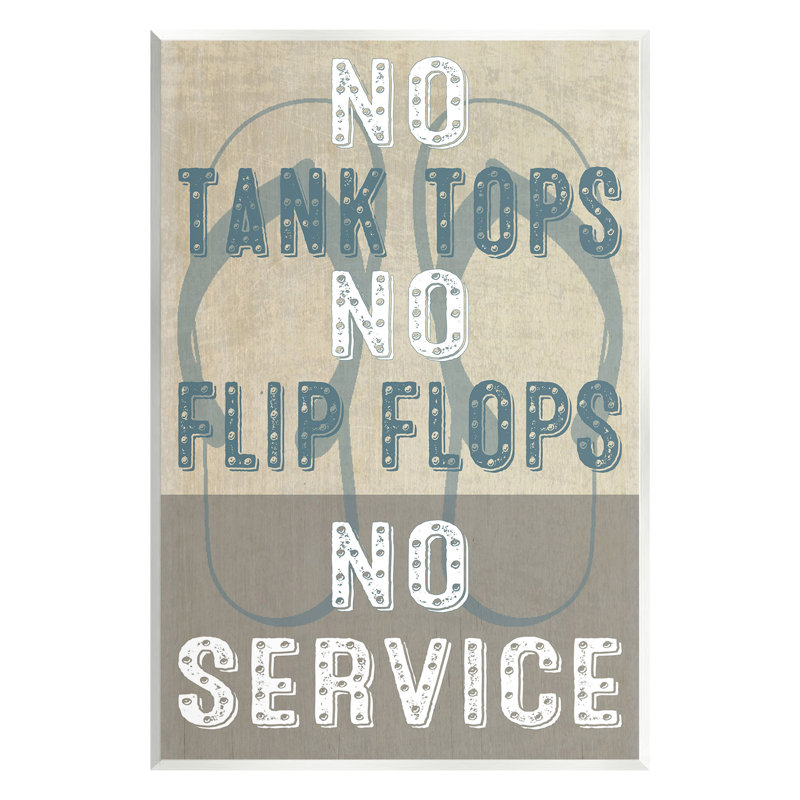 «Summer No Service Sign» par GraffiTee Studios, H 19 po x l 13 po
