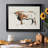 Terre Cotta Steer IV - Matted and Framed Under Glass, Large Living Room Wall Art-28894672-28894678-28871994